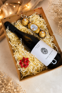 Seyval zestaw wina na prezent + czekoladki